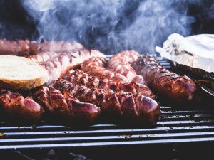 Tailgate hotdogs at a Homecoming Event