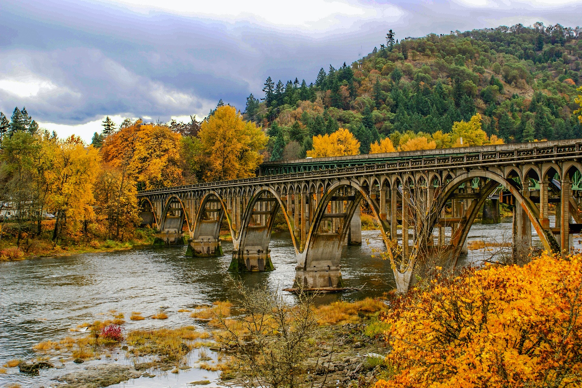 Oregon Bridge in the Mountains