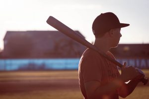 Baseball player with bat 