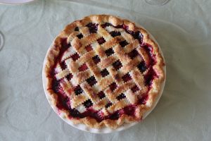 Whole Cherry Pie for sale by booster club for Pi Day