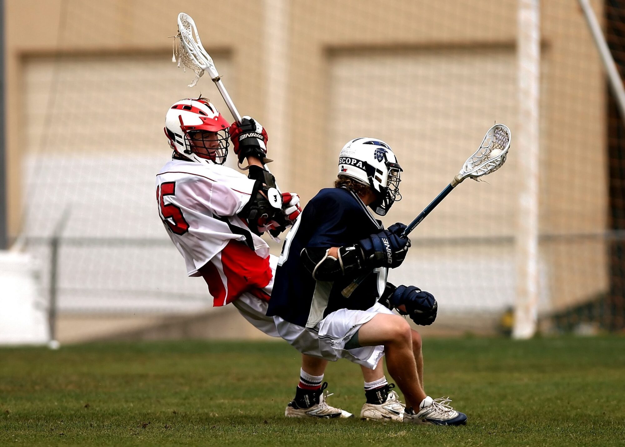 Lacrosse team game supported by booster club