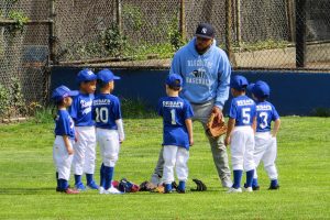 Booster club supporting local baseball team and coach.