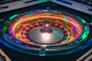 Roulette Table at a booster club casino night fundraiser